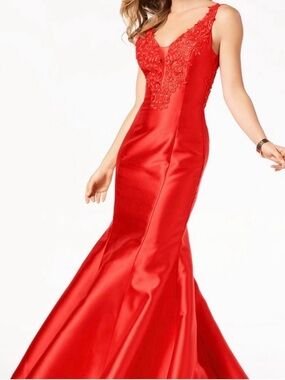 TLC Say Yes to the Prom red sequin mermaid dress